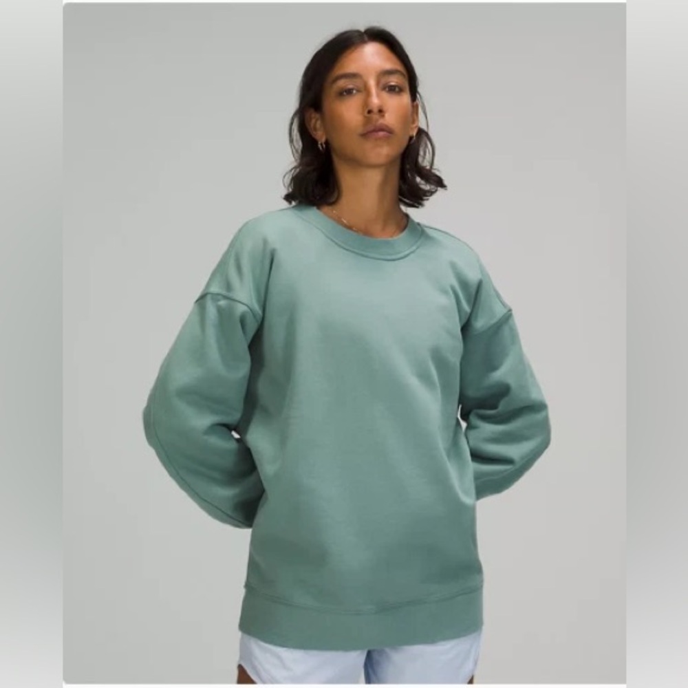 Lululemon Perfectly Oversized Crew Tidewater Teal